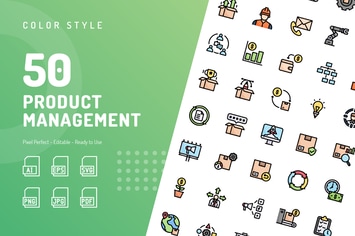 Product Management Color Icons 