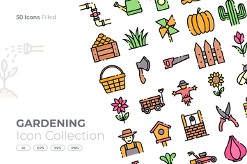 Gardening Filled Icon