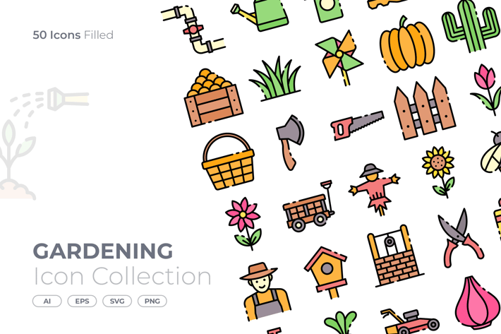 Gardening Filled Icon