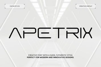 Apetrix Futuristic Display Font