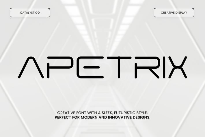 Apetrix Futuristic Display Font