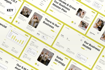 White Creative Modern Business Plan Keynote