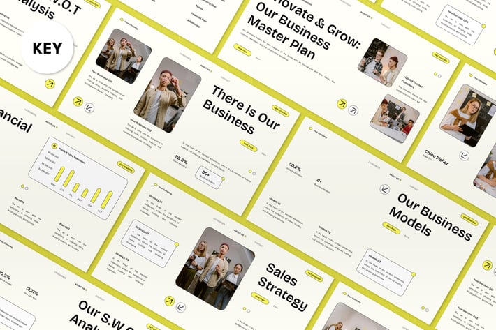 White Creative Modern Business Plan Keynote