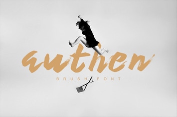 Authen Brush Font
