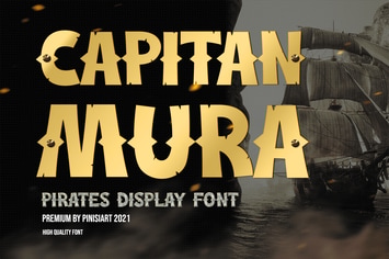 Capitan Mura - pirate display font