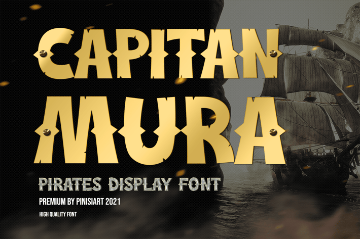 Capitan Mura - pirate display font