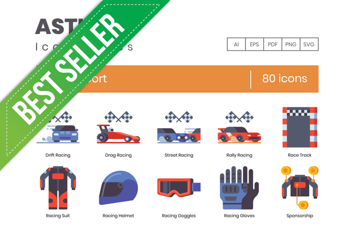 Bestseller! Racing Icons