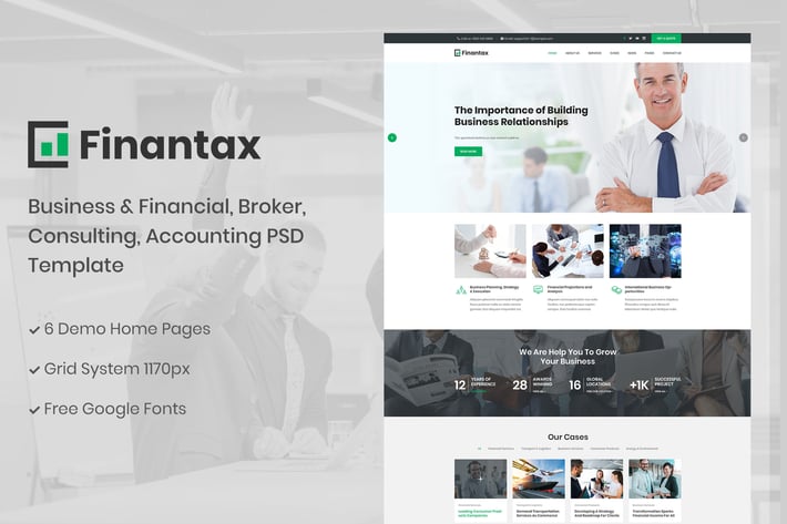 Finantax - Business and Finance Corporate Template