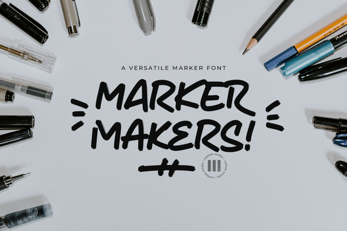Marker Makers - A Stunning Marker Font