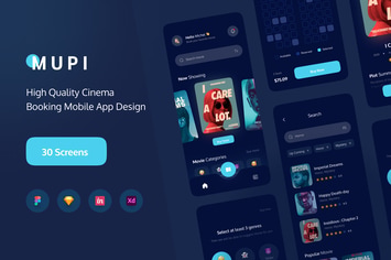 MUPI - Cinema Booking Apps UI Kit
