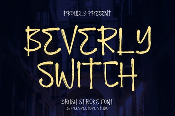 Beverly Switch Brush Stroke Font