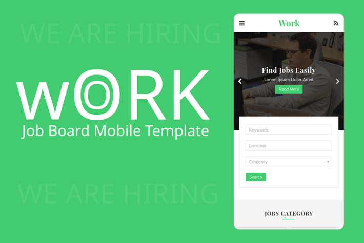 Work - Job Board Mobile Template