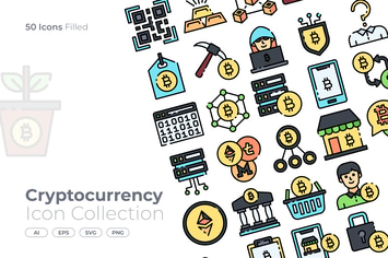 Cryptocurrency Filled Icon