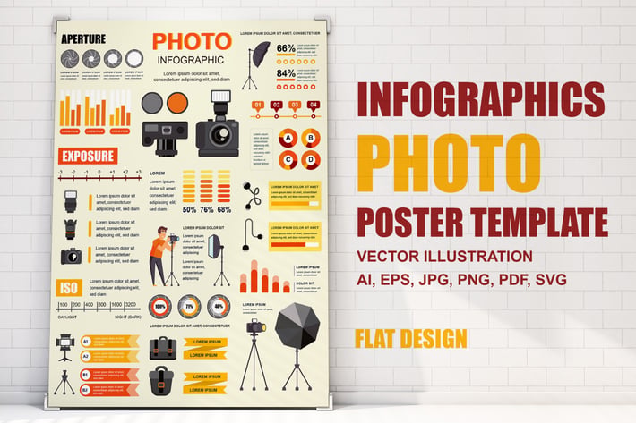 Photo Infographics Poster Template