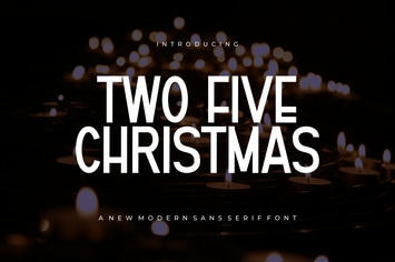 Two Five Christmas - Font