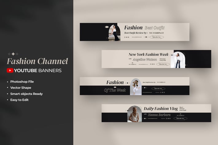 Fashion Youtube Banners Vol.02