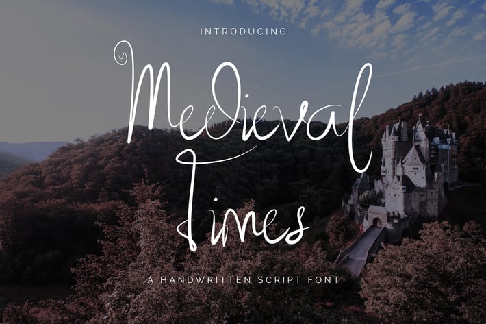 Medieval Times - Handwritten Script Font