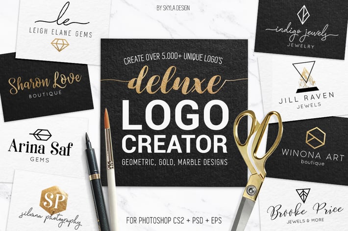 Deluxe gold logo creator kit