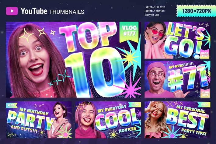 Holochrome YouTube Thumbnails