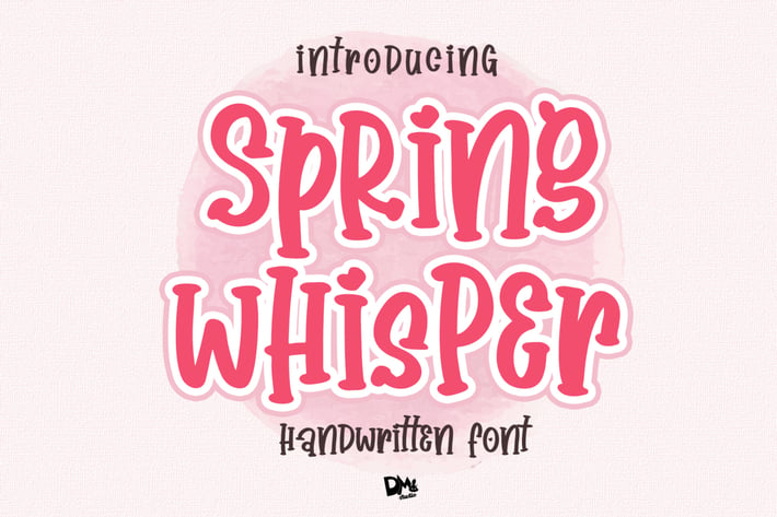 Spring Whisper - Handwritten Crafty Font 