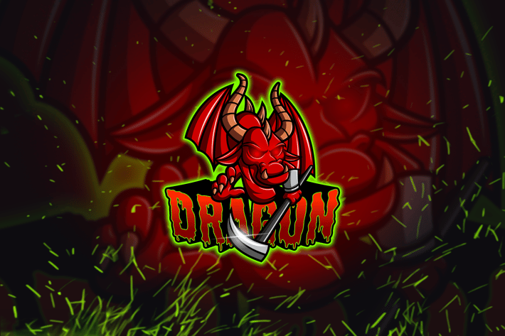 Red Dragon - Esport & Mascot Logo Template