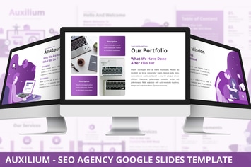 Auxilium - SEO Agency Google Slides Template