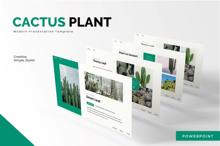 Cactus Plant - Powerpoint Template