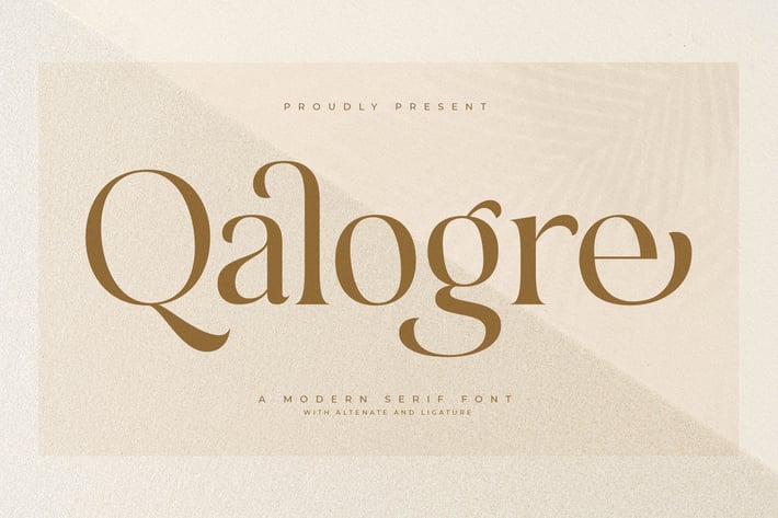 Qalogre A Modern Serif Font
