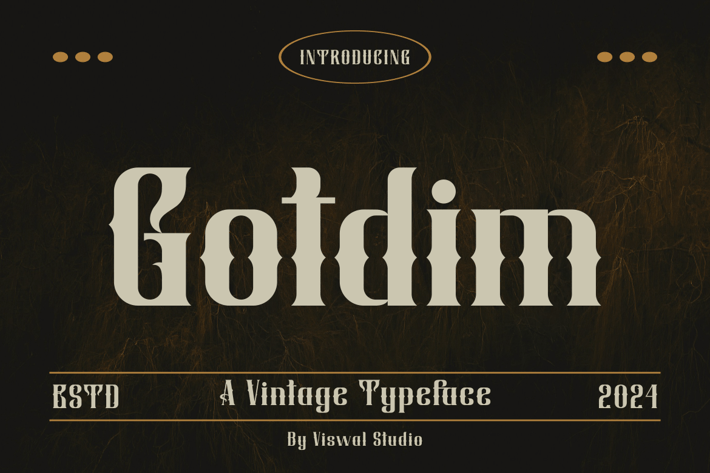 Gotdim - Vintage Font 
