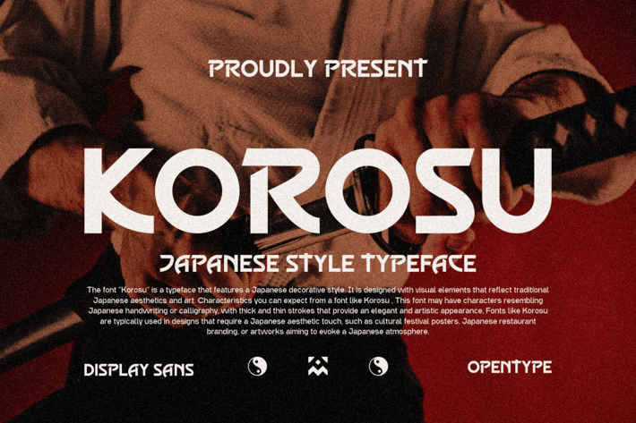 Korosu - Japanese Typeface