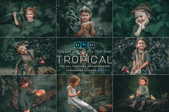 Tropical ( Photoshop Actions and  presets )