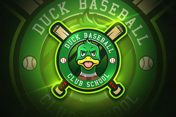Duck Baseball - Mascot & Esport logo