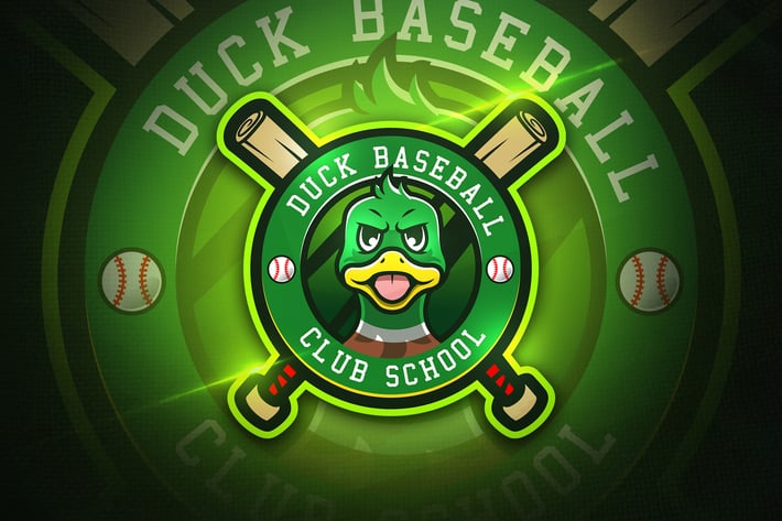 Duck Baseball - Mascot & Esport logo