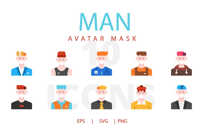 Man avatar mask
