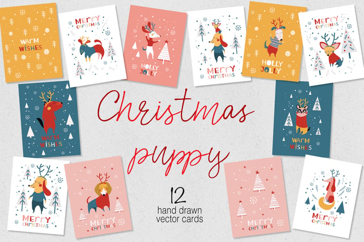 Christmas Puppy Cards