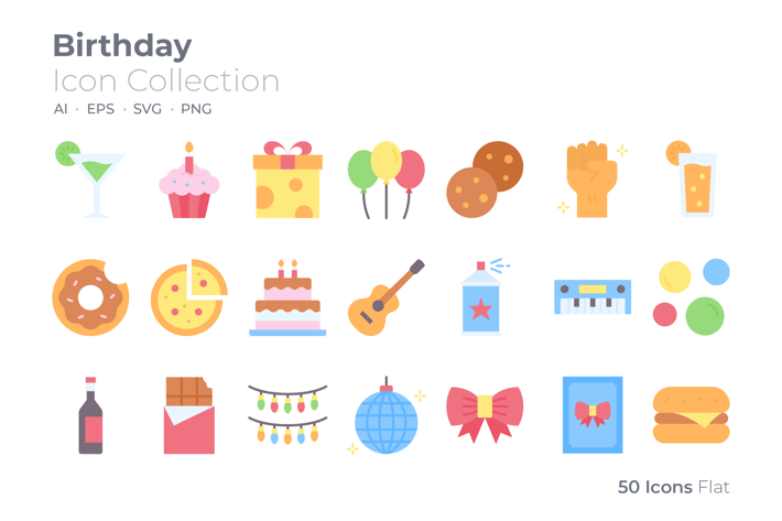 Birthday Color Icon