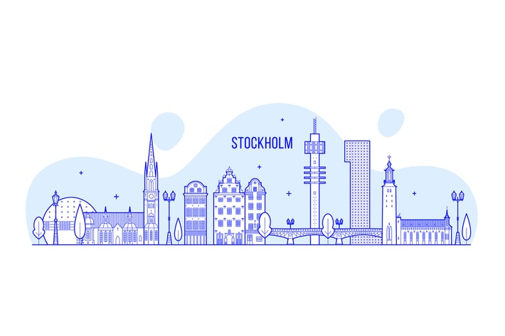 Stockholm skyline, Sweden