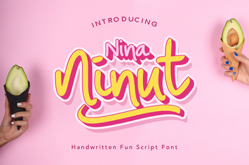 Nina Ninut - Fun Handwritten Script Font