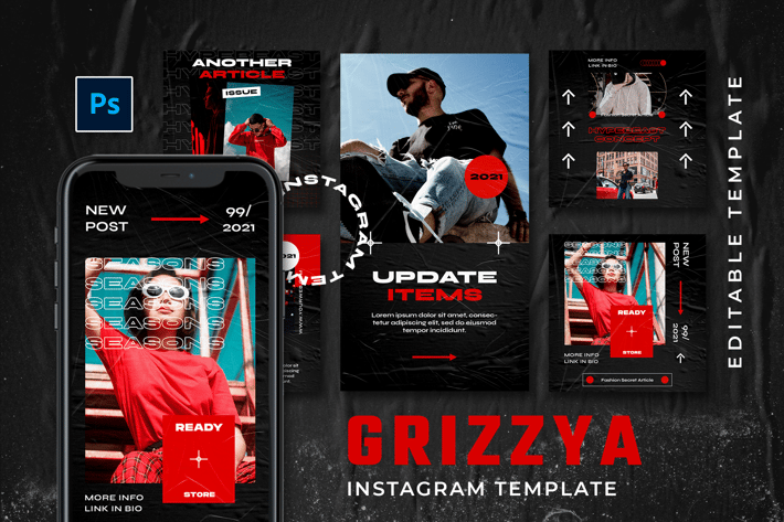 Grizzya - Hype Instagram Stories and Post