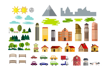 Urban & Village Landscape Set