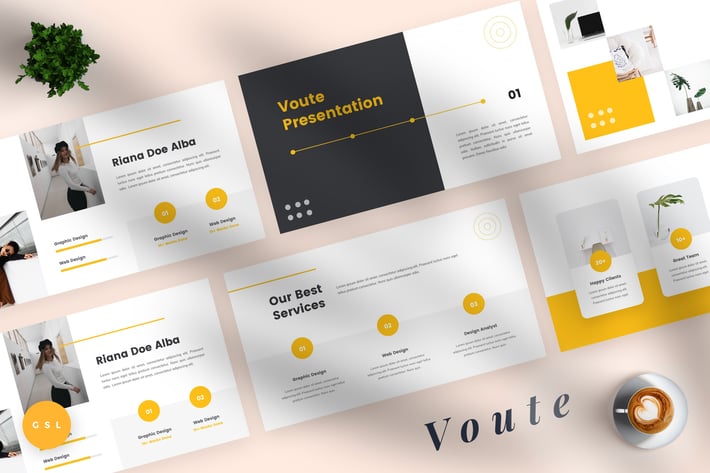 Voute - Pitch Deck Google Slides Template