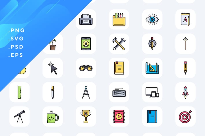 50 Creative Process Icons
