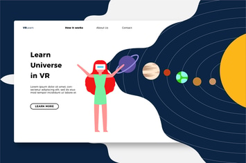 Virtual Reality - Banner & Landing Page