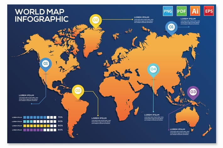 World Map Infographics
