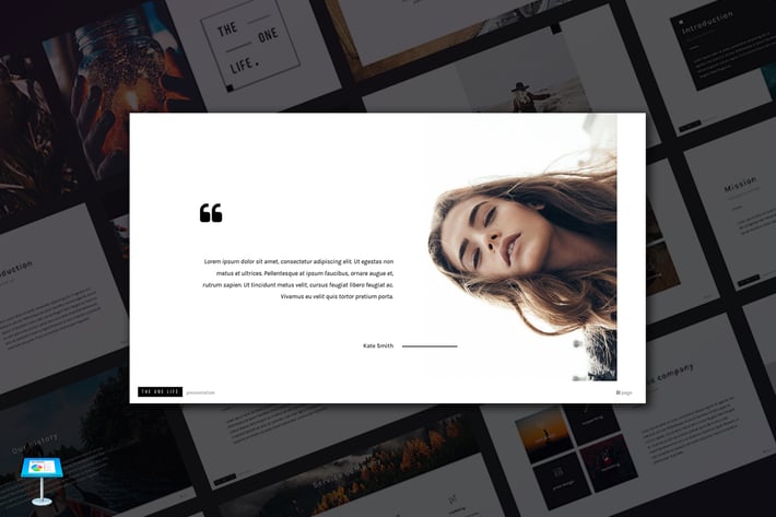 The One Life Keynote Template