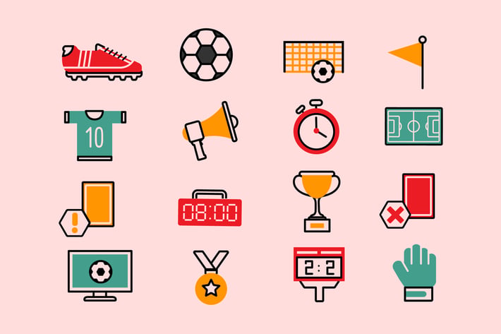 Soccer Colorful Icons