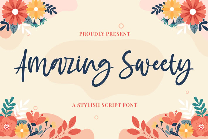 Amazing Sweety - Stylish Script