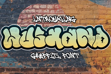 Wushand - Graffiti Thick Font