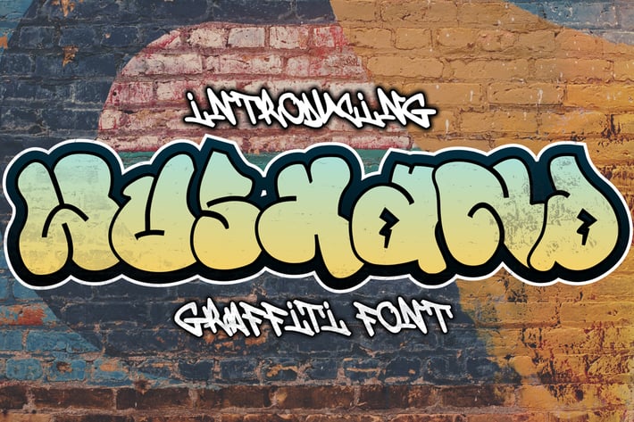 Wushand - Graffiti Thick Font