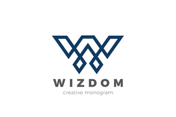 Logo Letter W Linear Luxury design style